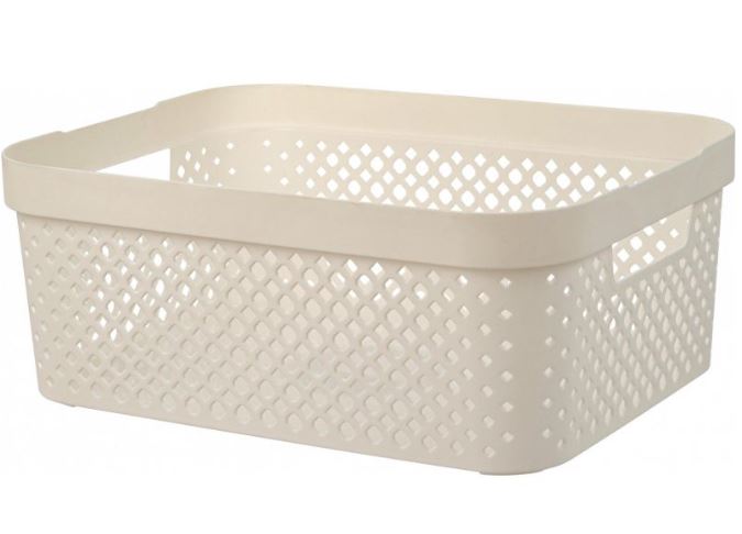 Корзина для хранения  Plast Team STOCKHOLM 10л молочный туман